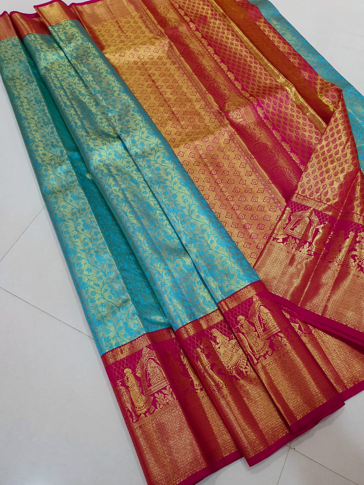 Exclusive Pallaku Design Bridal Kanchipuram Tissue Silk Sarees Collection - Image 10