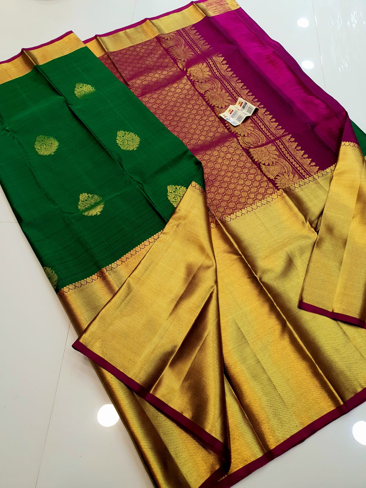 Long Border Kanchipuram Silk Sarees Collection - Image 14