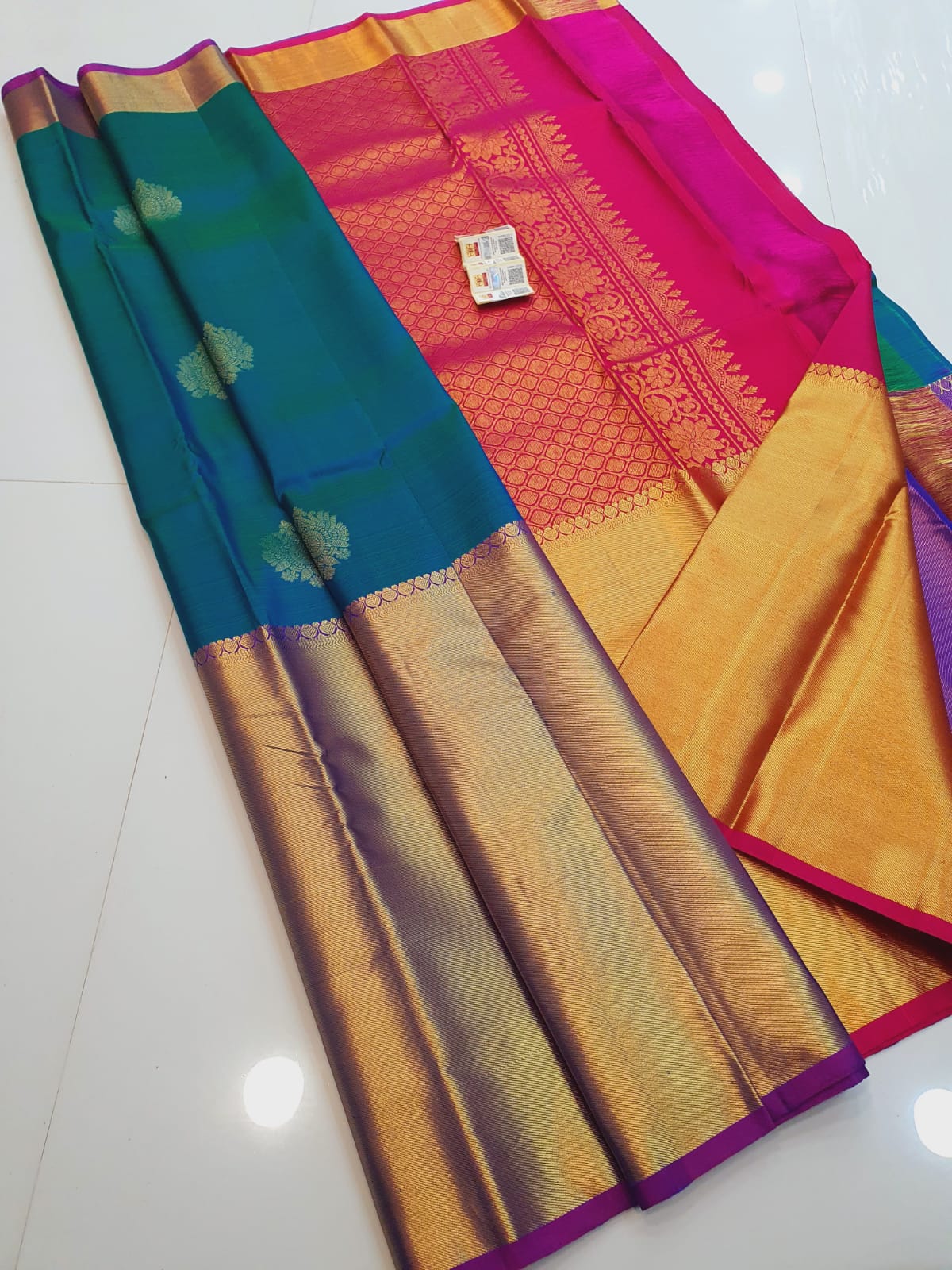 Long Border Kanchipuram Silk Sarees Collection - Image 7